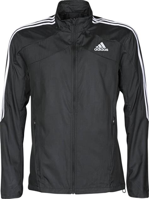 adidas jacke schwarze streifen weiß|Adidas Marathon 3 stripes Jacket black white ab 55,96  .